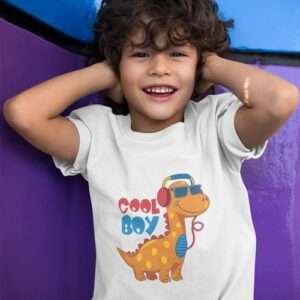 Cool Boy Dino Shirt Unisex Kinder