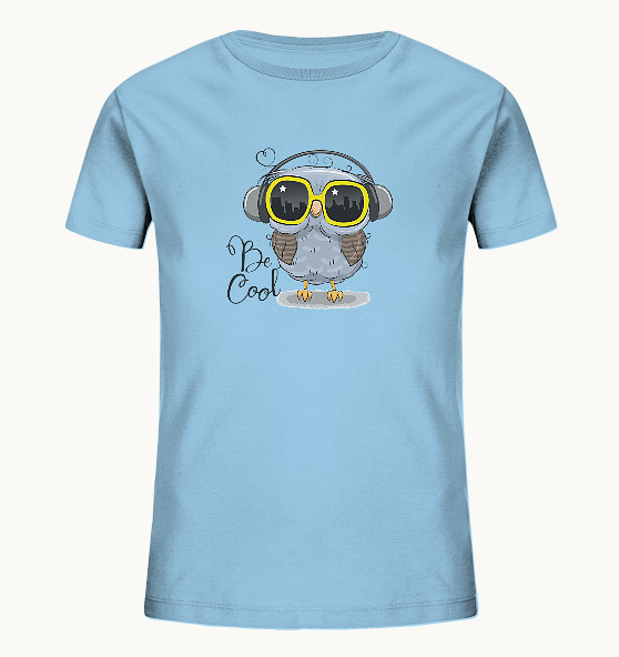 Be Cool Eule mit Kopfhörer - Kids Shirt