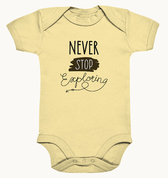 Never Stop Exploring - Baby Bodysuite