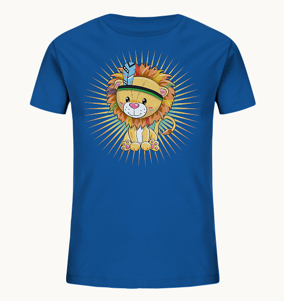 Wilder Löwe strahlend - Kinder Organic Shirt