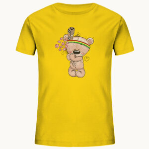 Wilder Bär - Kids Organic Shirt, eher süss als wild der Bär mit Indianerschmuck, Bio T-Shirt für Kinder und Kleinkinder